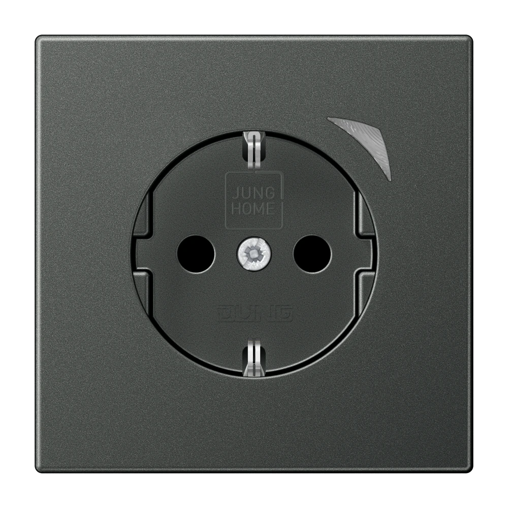 JUNG HOME SCHUKO® 插座, Safety Plus, anthracite