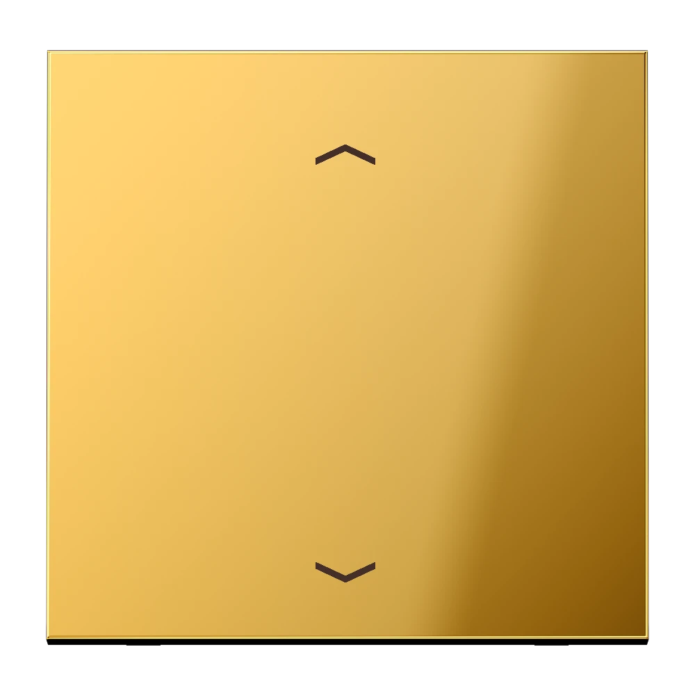 LB Management push-button 1-gang, with arrow symbols, gold-coloured