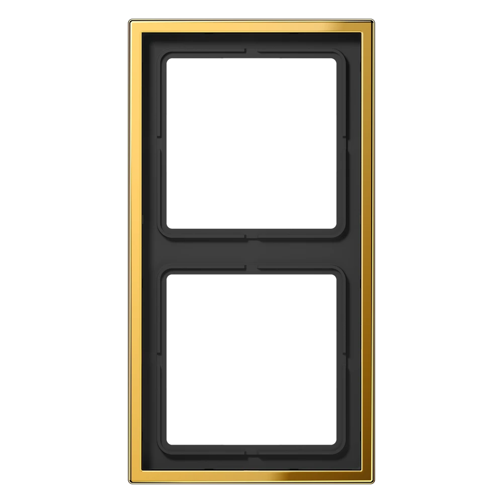 Frame 2-gang, gold-coloured