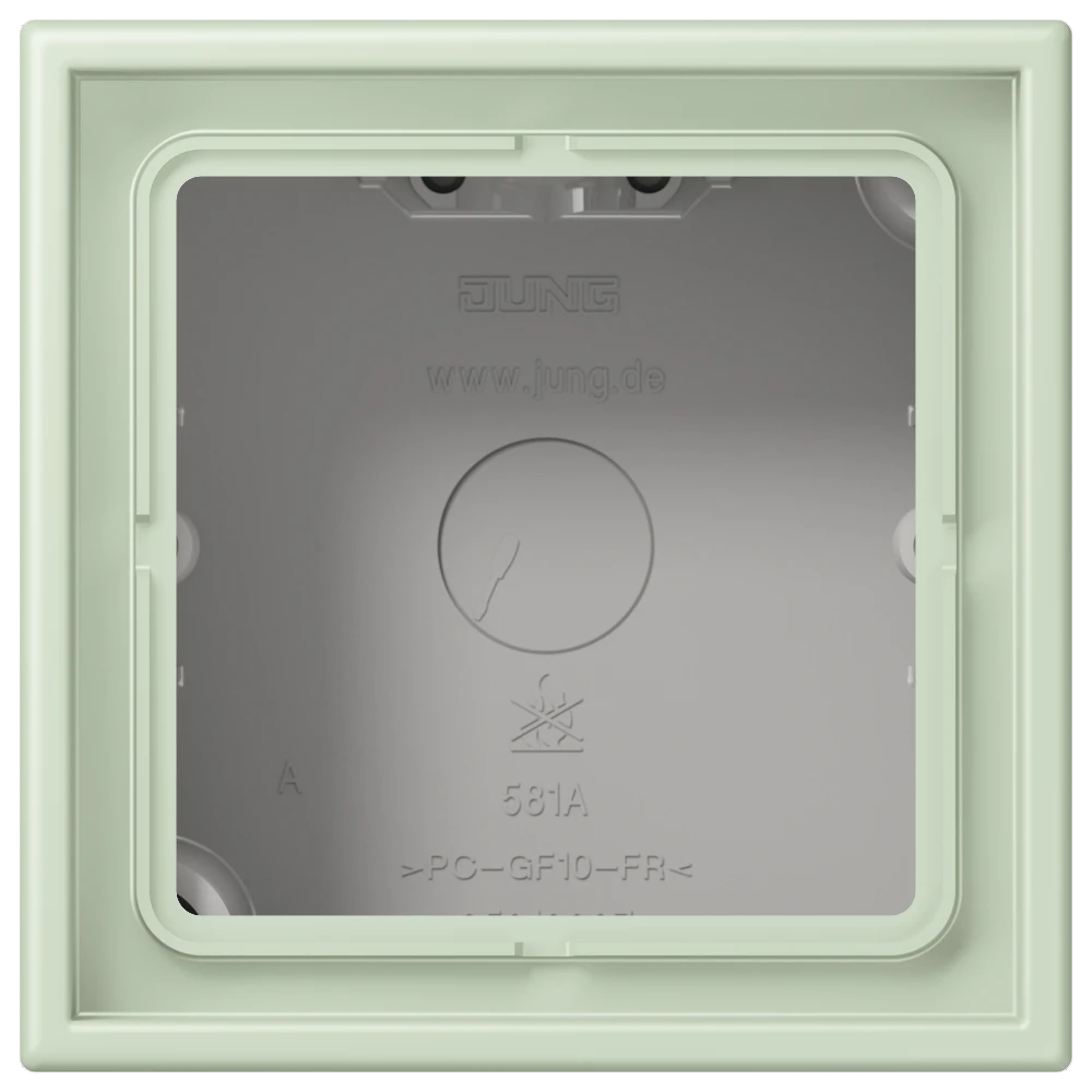 Surface cap 1-gang, vert anglais pâle (32042)