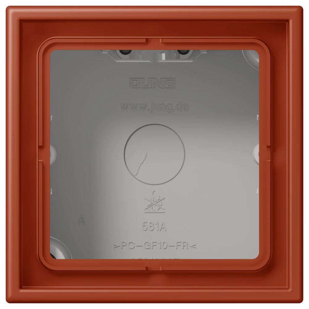 Surface cap 1-gang, l'ocre rouge (32110)