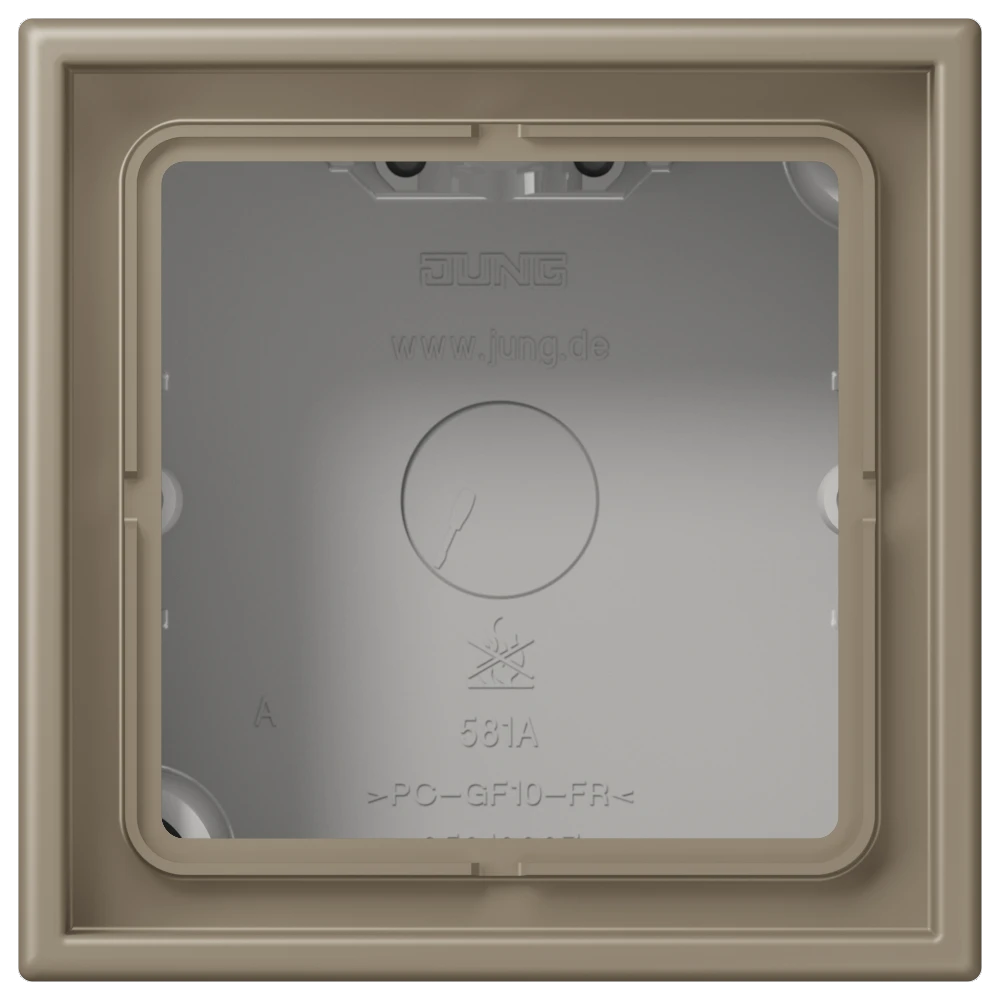 Surface cap 1-gang, ombre naturelle moyenne (32141)