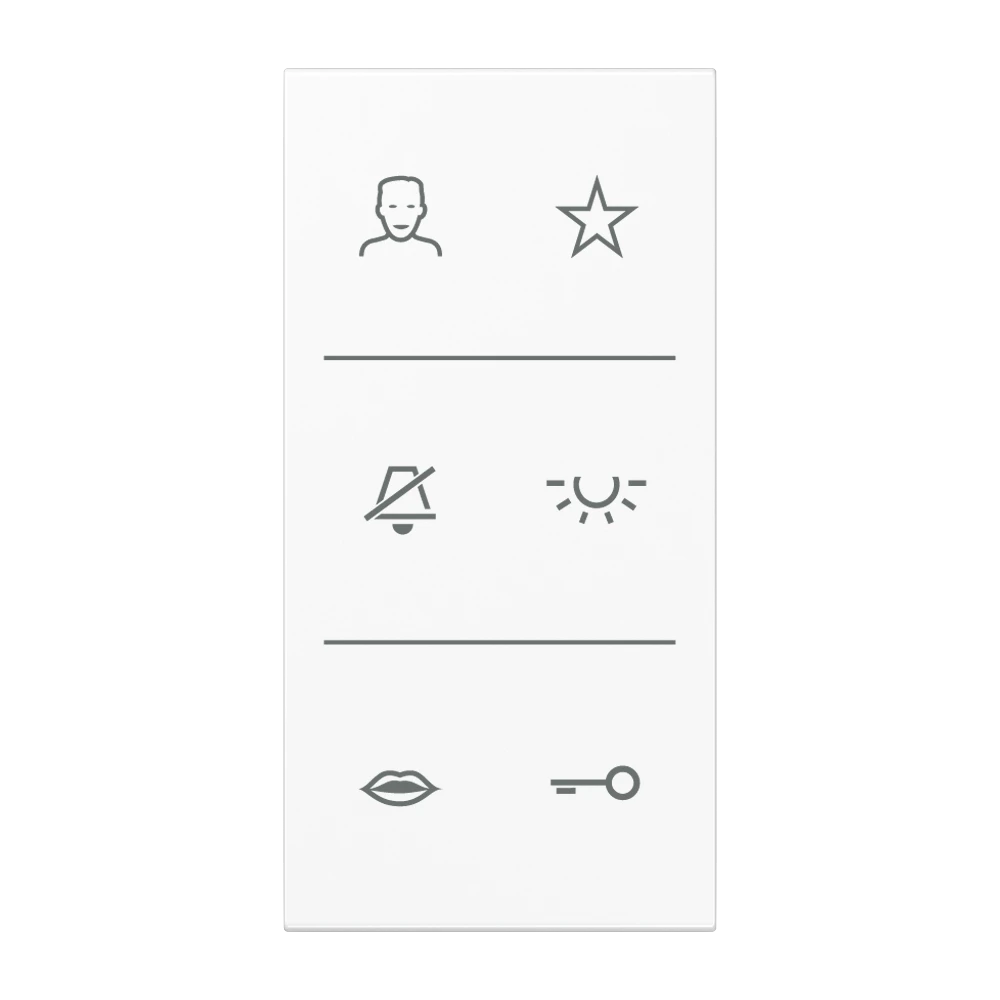 Symbol cover video NaV, F50, white