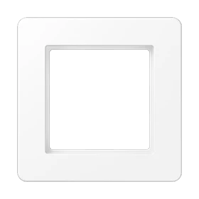 Frame 1-gang, matt snow white