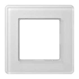 Glass frame 1-gang, white