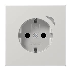 JUNG HOME SCHUKO® 能源检测插座, Safety Plus, light grey