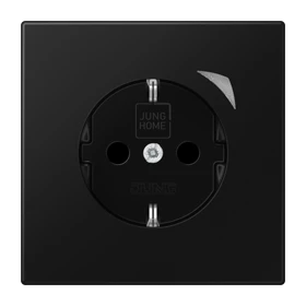 JUNG HOME SCHUKO® 能源检测插座, Safety Plus, matt graphite black 