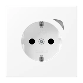 JUNG HOME SCHUKO® 插座, Safety Plus, matt snow white