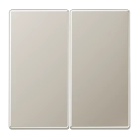 LB Management push-button 2-gang, stainless steel