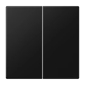 LB Management push-button 2-gang, matt graphite black