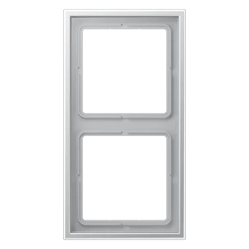 Frame 2-gang, aluminium