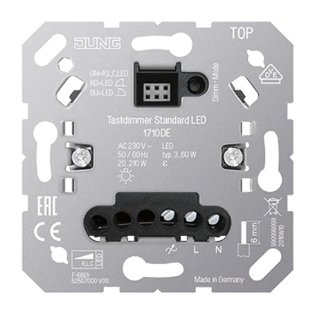 Standard touch dimmer insert LED, flush-mounted
