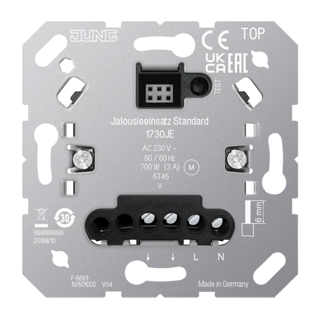 Standard blinds insert, without satellite input