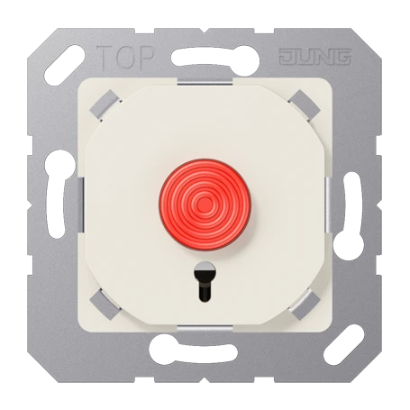 Panic button, 1-pole, 2-way with terminal for N conductor, 3 A, 250 V ~