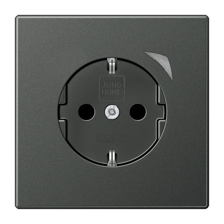 JUNG HOME SCHUKO® 能源检测插座, Safety Plus, anthracite