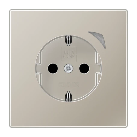 JUNG HOME SCHUKO® 插座, Safety Plus, stainless steel