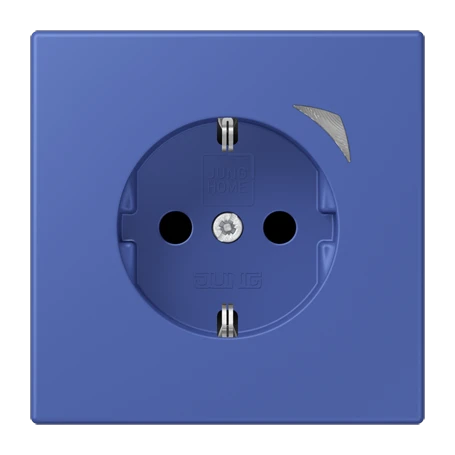 JUNG HOME SCHUKO® 插座, Safety Plus, bleu outremer 31