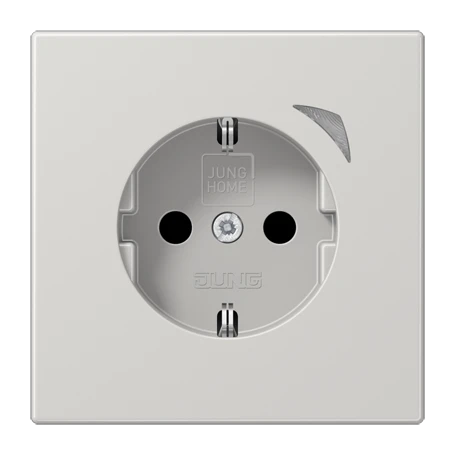 JUNG HOME SCHUKO® 插座, Safety Plus, light grey