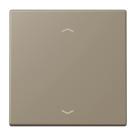 LB Management push-button 1-gang, with arrow symbols, ombre naturelle moyenne (32141)