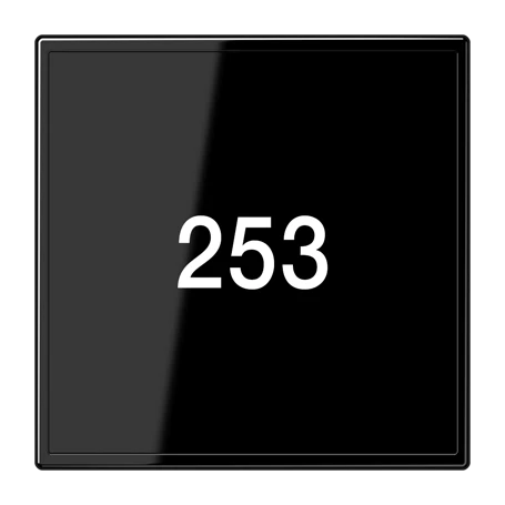 Glass cover, black