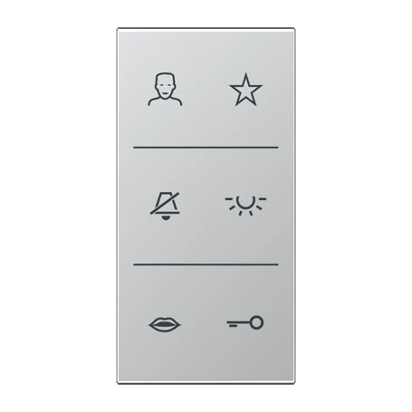 Symbol cover video NaV, F50, aluminium