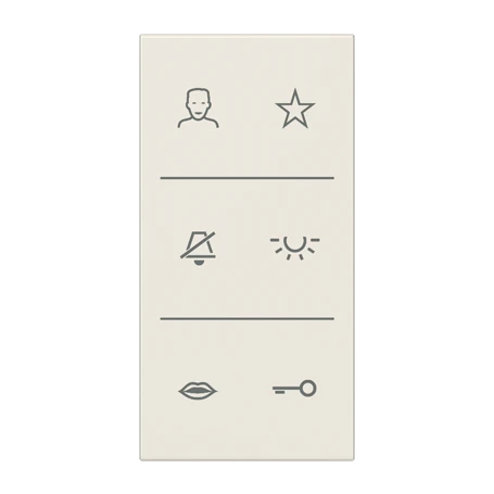 Symbol cover video NaV, F50, ivory