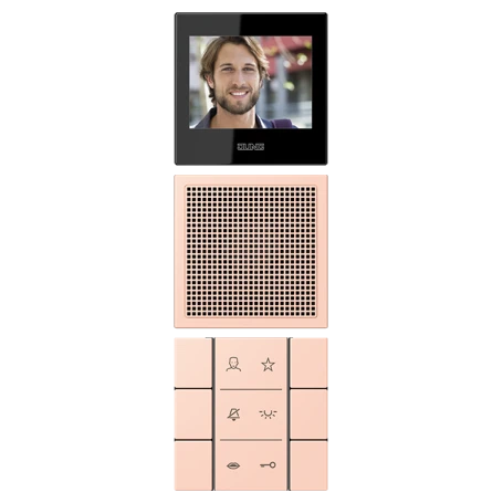 Video indoor station 2.7’’, l’ocre rouge clair (32112)
