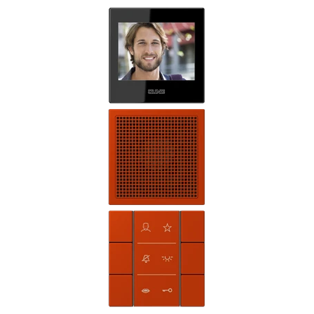 Video indoor station 2.7’’, rouge vermillon 59 (4320A)