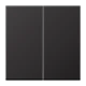 LB Management push-button 2-gang, dark