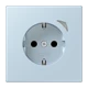 JUNG HOME SCHUKO® 能源检测插座, Safety Plus, outremer clair