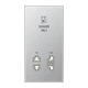Centre plate 1-gang, Shavers only, aluminium