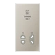 Centre plate 1-gang, Shavers only, stainless steel