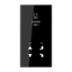 Centre plate 1-gang, Shavers only, black